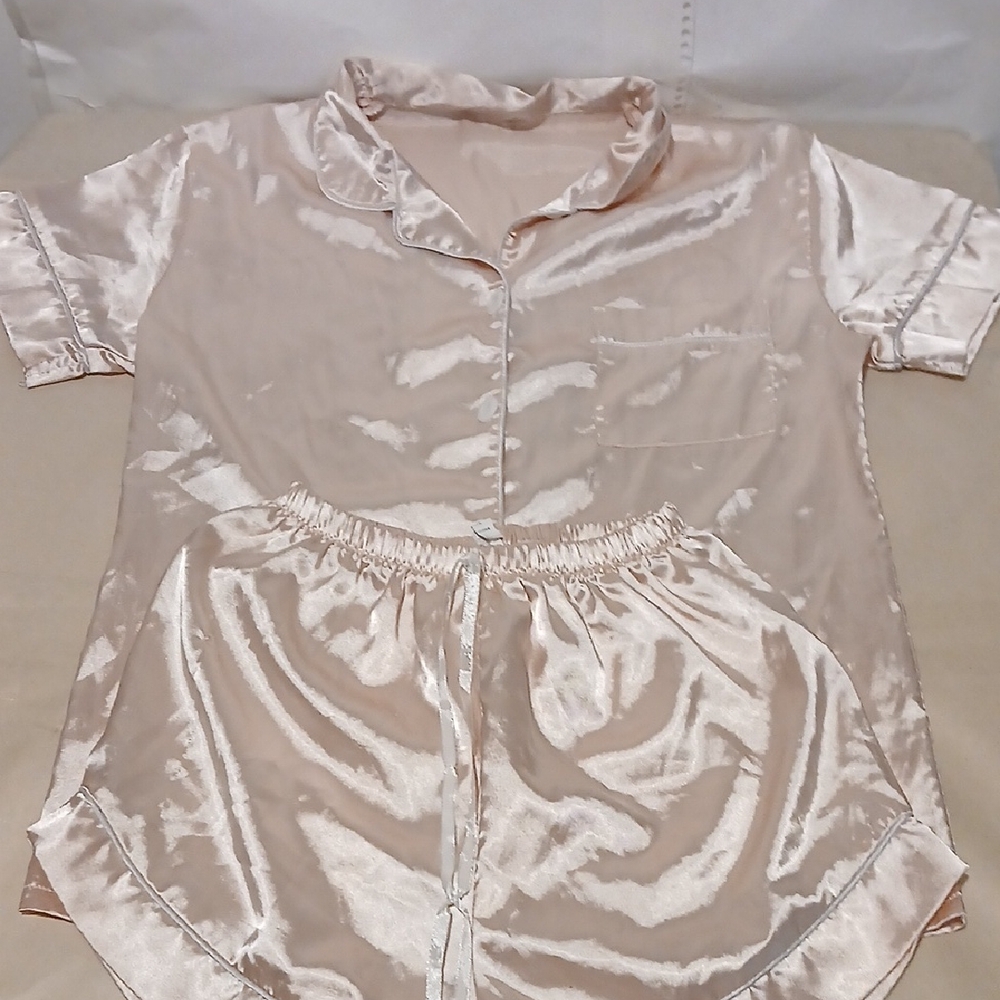 Silky Cream Pajama Set